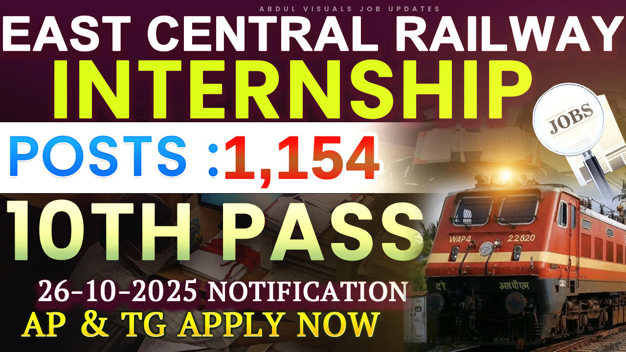 Railway Recruitment Cell (RRC), East Central Railway (ECR), dated September 26, 2025, invites online application